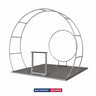 10x10 Tapered Arch Booth Kit with Circle Backdrop & Lightbox