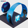 10x10 Tapered Arch Booth Kit with Circle Backdrop & Lightbox
