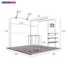 10x10 Booth Kit with Sloped & Square Arches, TV Mount & Counter