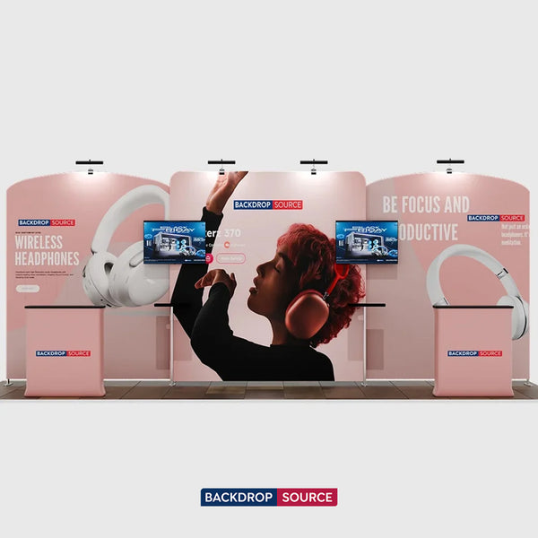 Portable Exhibit Display 20ft x 10ft - Model 10