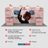 20x10 Booth Kit with Straight Centre Wall & Curved Side Walls