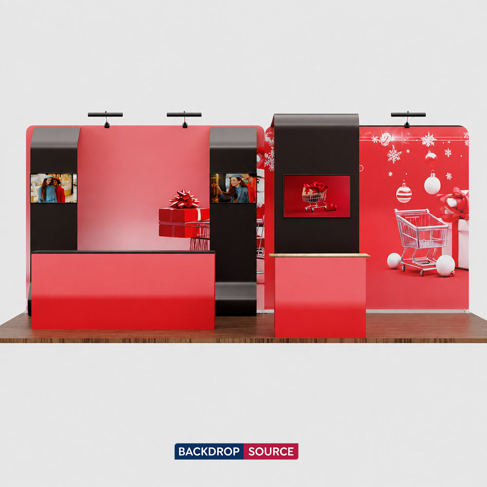 Portable Exhibit Display 20ft x 10ft - Model 20