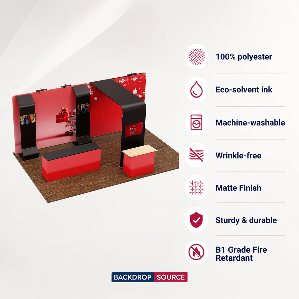 Portable Exhibit Display 20ft x 10ft - Model 20