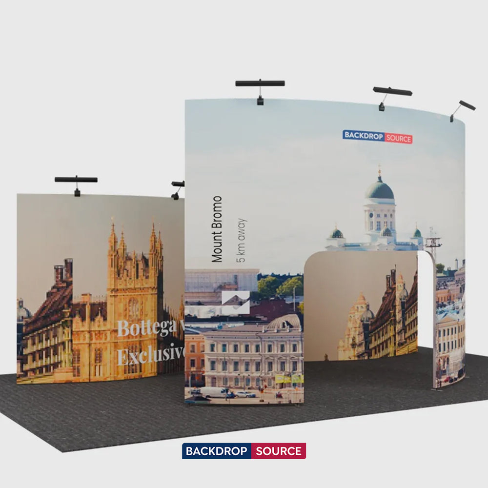 Portable Exhibit Display 20ft x 10ft - Model 21