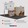Portable Exhibit Display 20ft x 10ft - Model 21