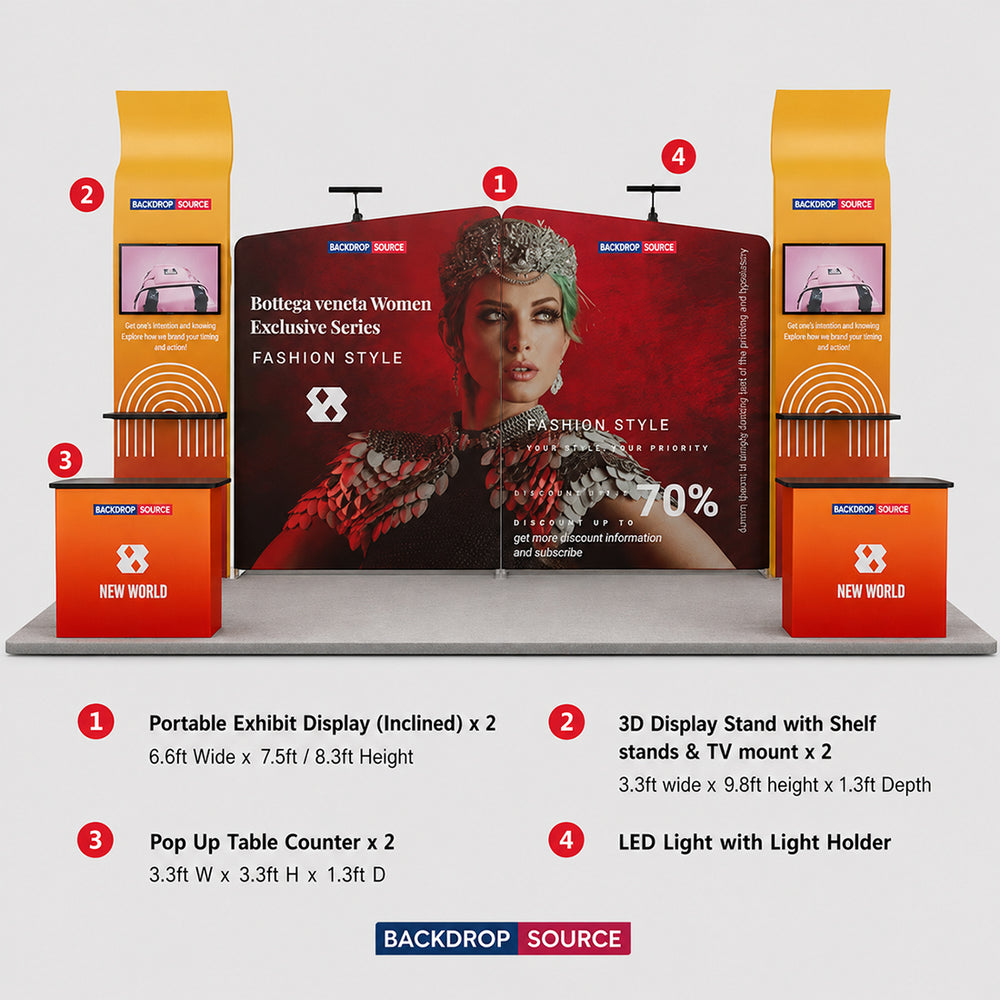 Présentoir portable 6,10 m x 3,05 m - Modèle 22 