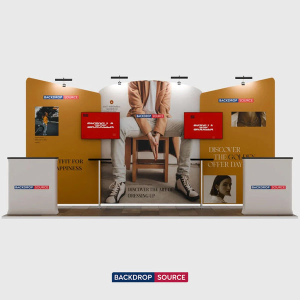 Portable Exhibit Display 20ft x 10ft - Model 8