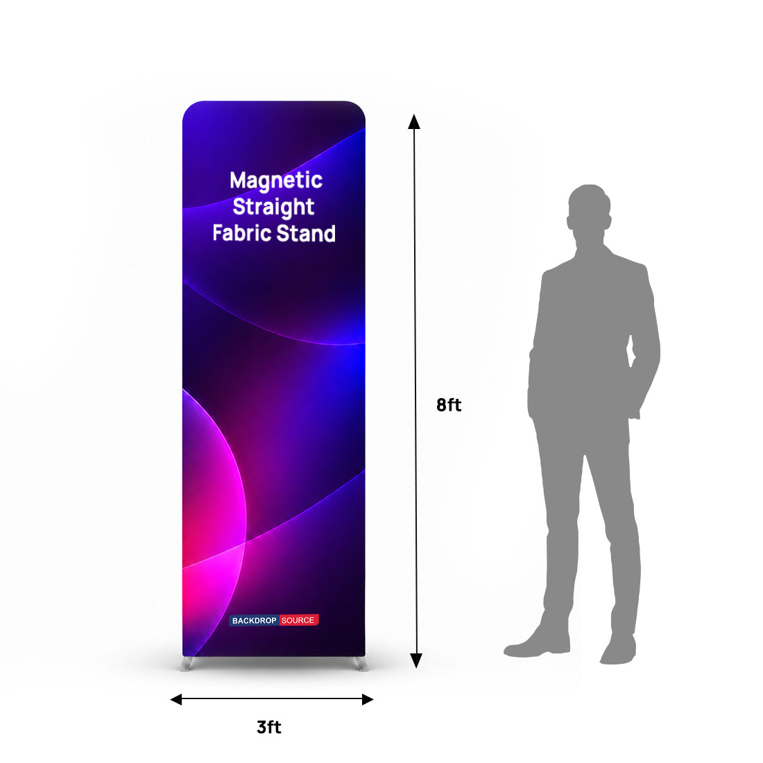 Support magnétique portable pour tissu droit 