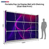 Portable Pop-Up Display Wall with Shelving (Dual-Side Print)
