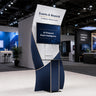 Portable S-Shaped Fabric Exhibit Display