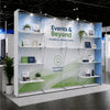 Portable Straight Pop-Up Wall with Shelves