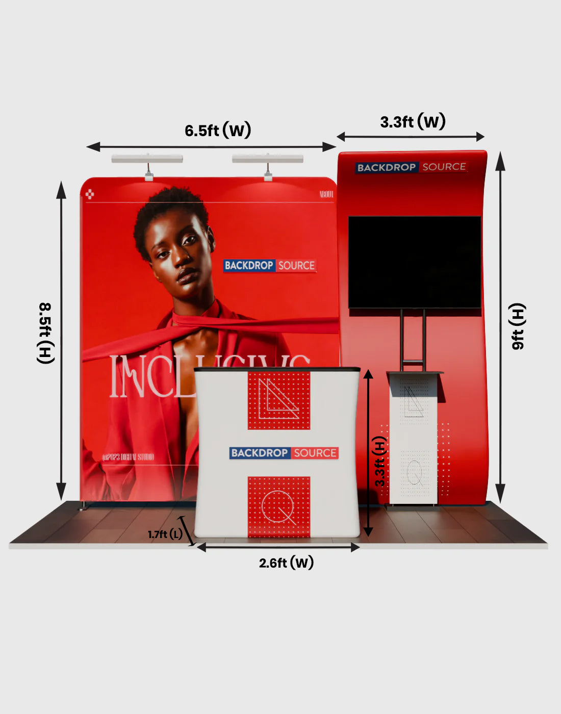 Portable Exhibit Display 10ft x 10ft - Model 10