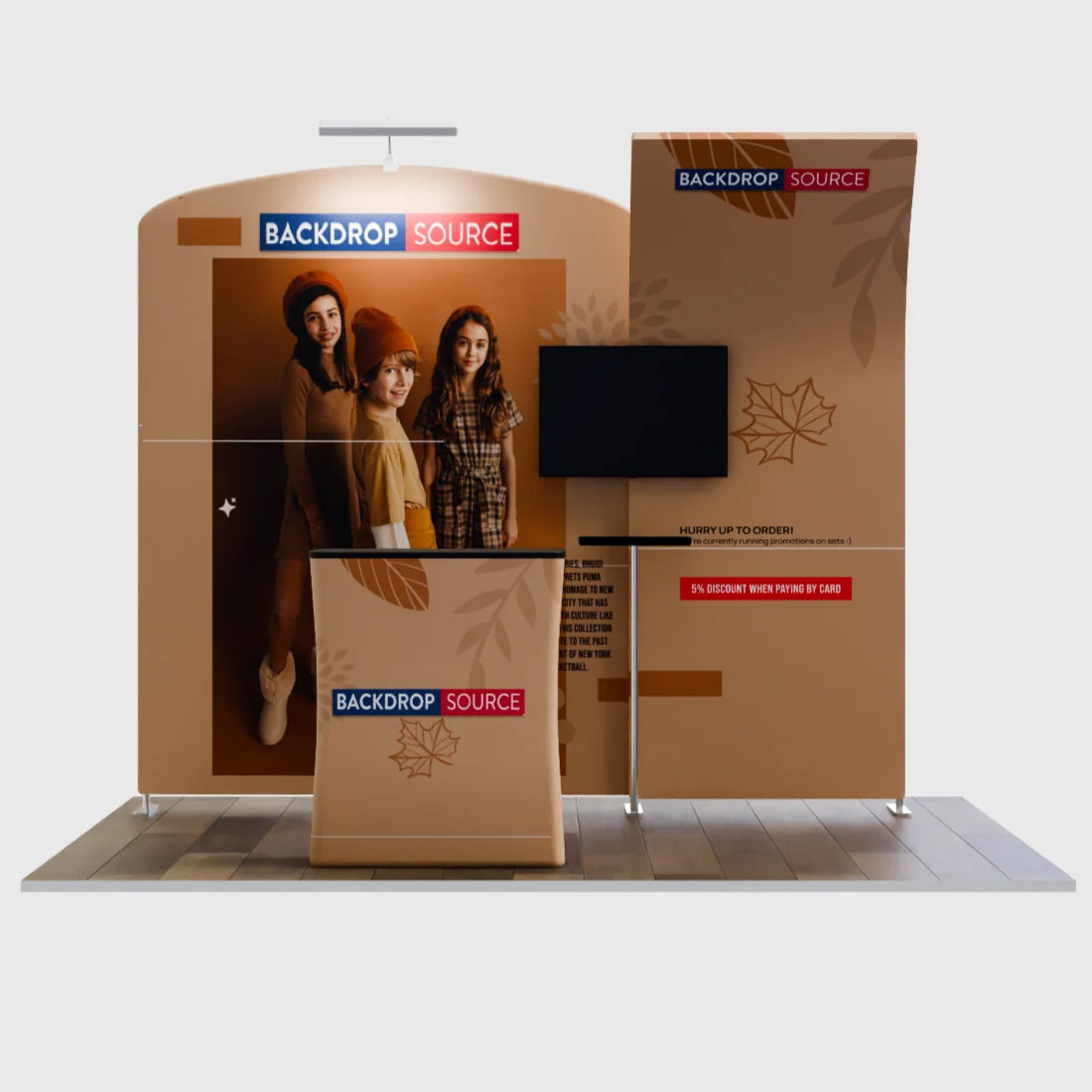 Présentoir portable 3 m x 3 m - Modèle 8 