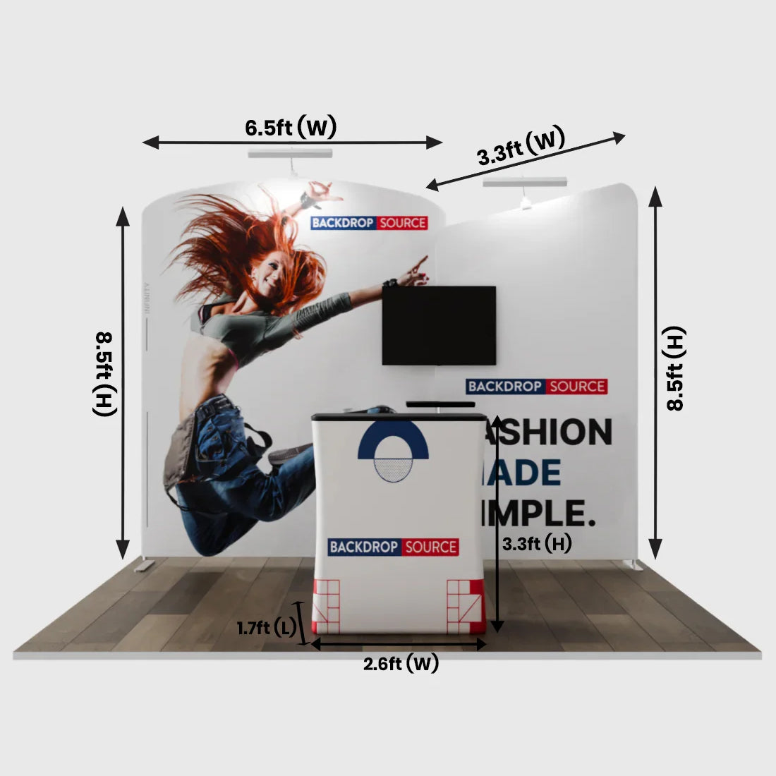Portable Exhibit Display 10ft x 10ft - Model 5