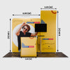 Présentoir portable 3 m x 3 m - Modèle 6 