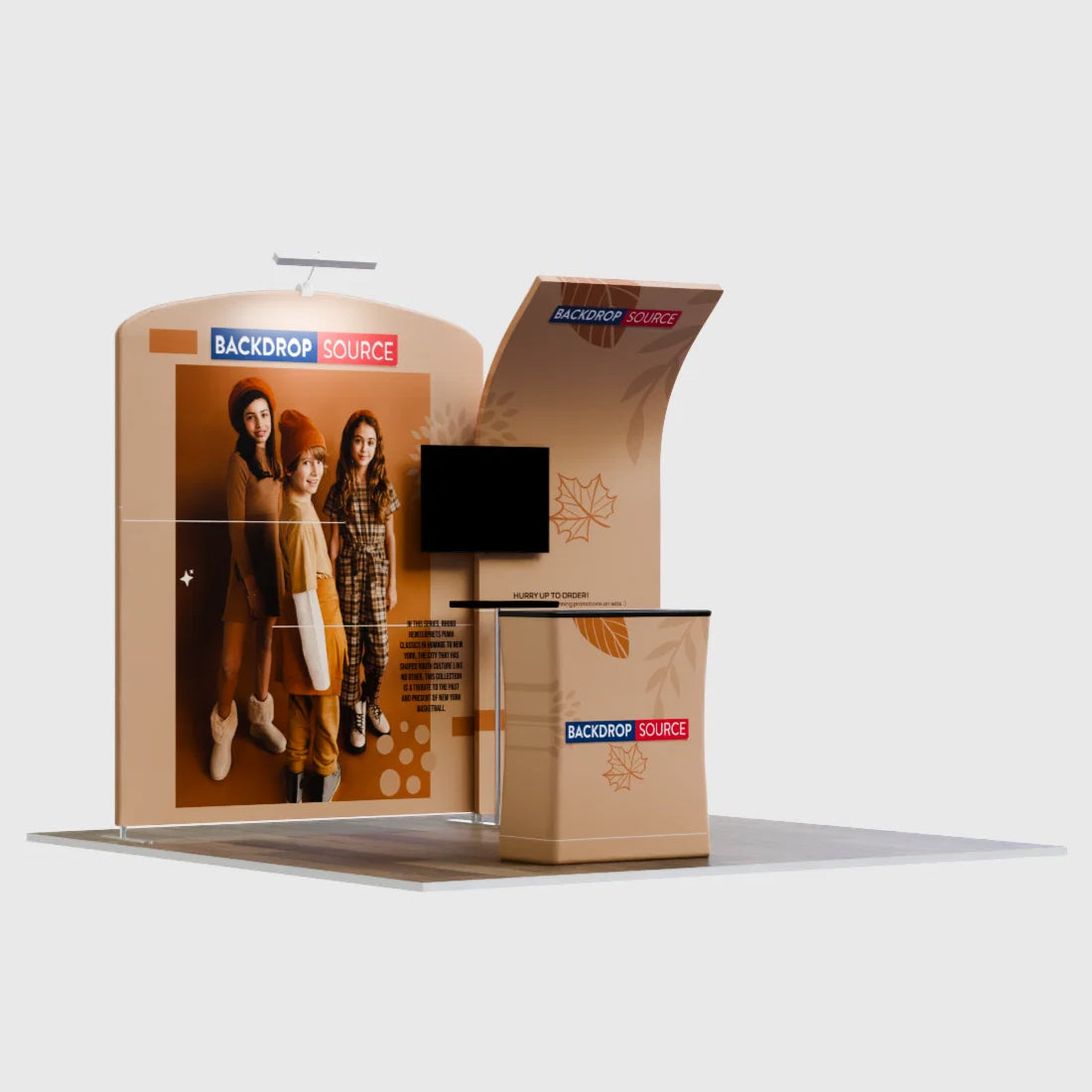 Présentoir portable 3 m x 3 m - Modèle 8 
