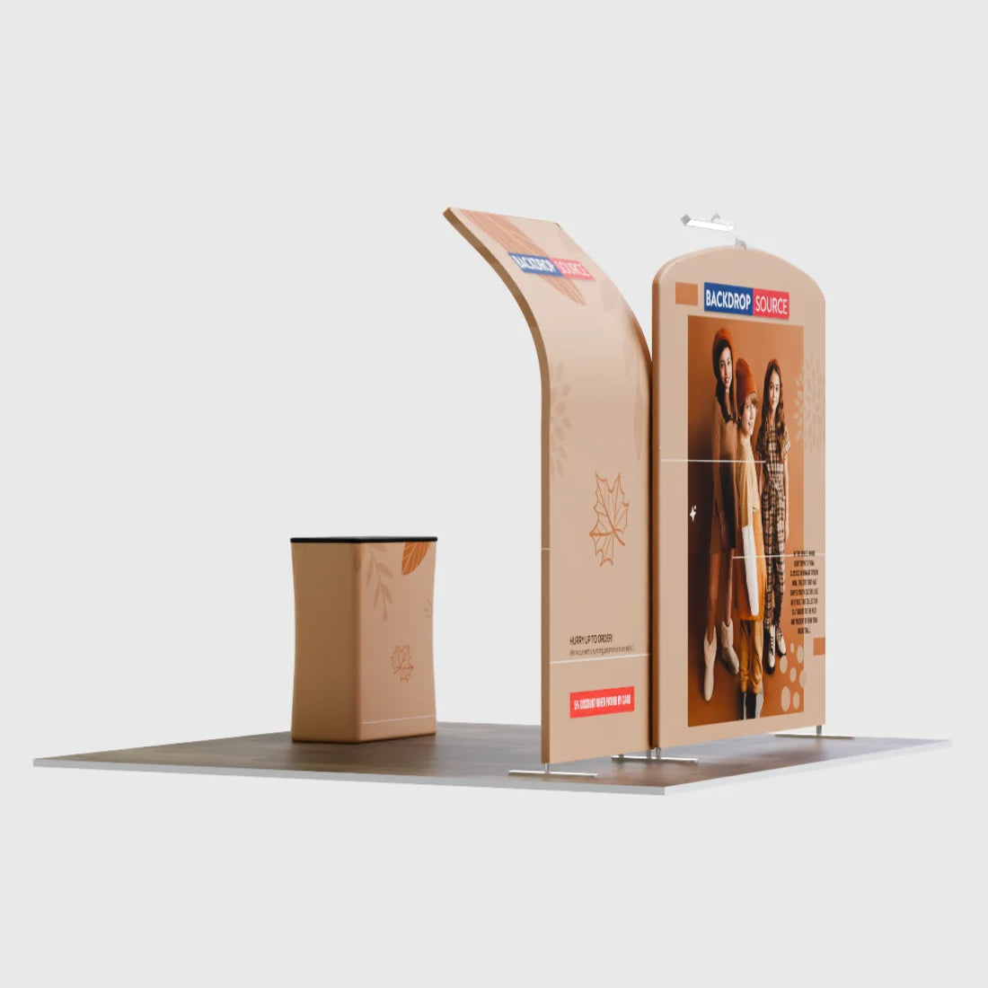 Présentoir portable 3 m x 3 m - Modèle 8 
