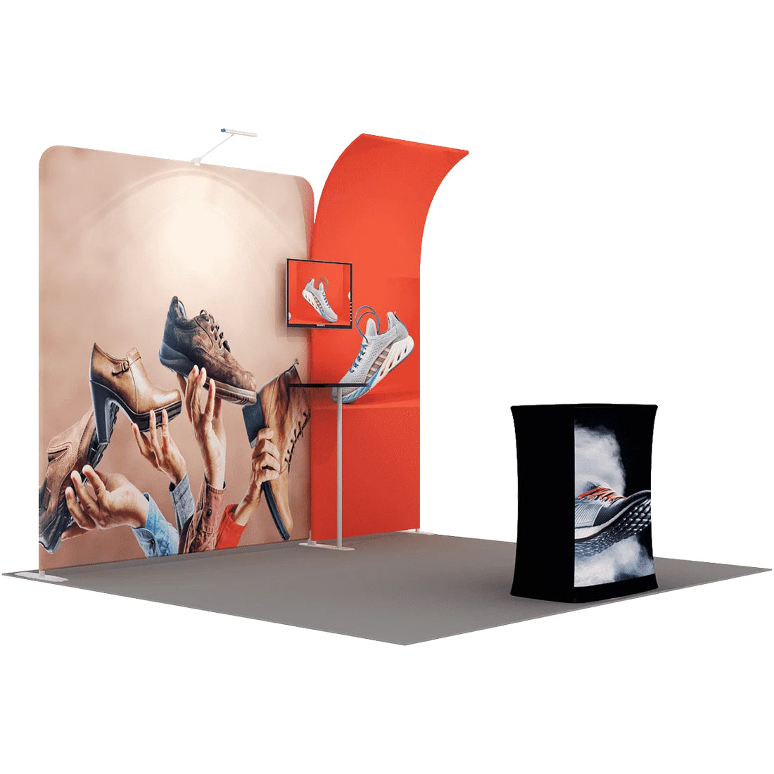 Présentoir portable 3 m x 3 m - Modèle 6 