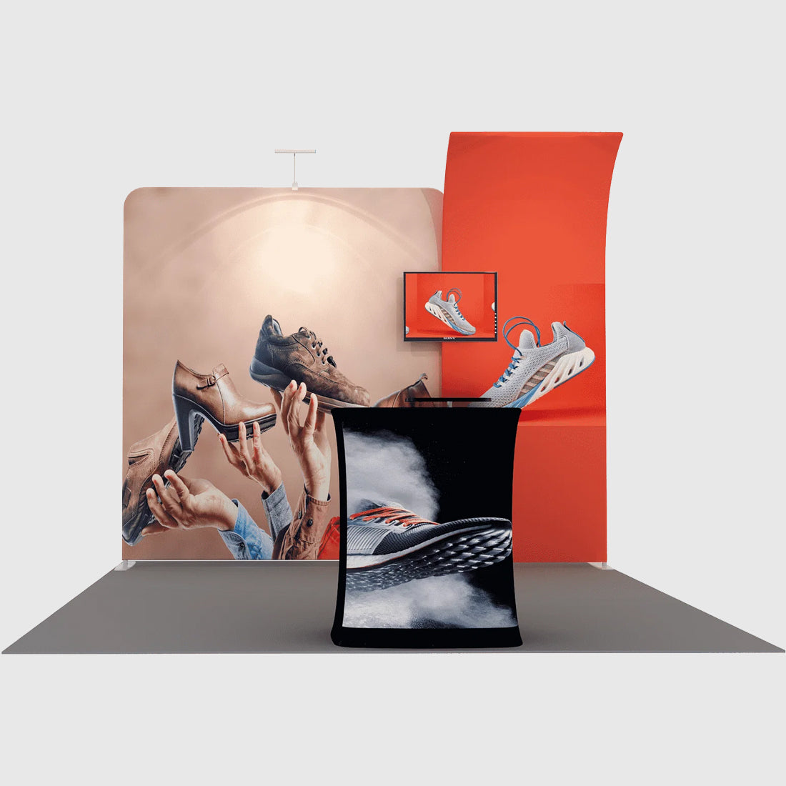 Présentoir portable 3 m x 3 m - Modèle 6 