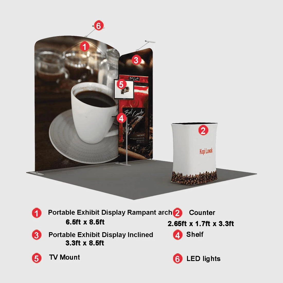 Portable Exhibit Display 10ft x 10ft - Model 5
