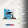10x10 Twin Inclined Wall Booth Kit