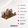 20x10 Booth Kit with Tall Corner Wall, 2 Counters & TV Mount