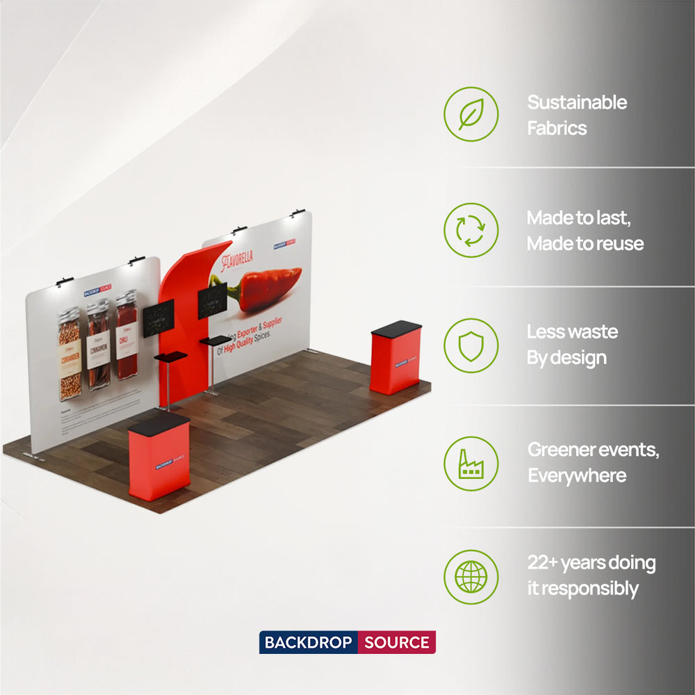 Présentoir portable 6 m x 3 m - Modèle 13 