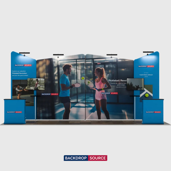 Portable Exhibit Display 20ft x 10ft - Model 2