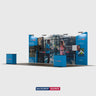 20x10 Booth Kit with Four Inclined Walls & 2 Counters