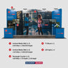 20x10 Booth Kit with Four Inclined Walls & 2 Counters