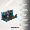 20x10 Booth Kit with Four Inclined Walls & 2 Counters