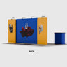 20x10 Straight Wall Booth Kit with 2 Counters & 2 TV Mounts