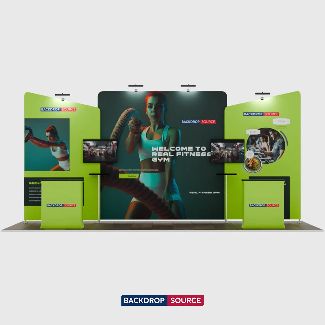 Portable Exhibit Display 20ft x 10ft - Model 6