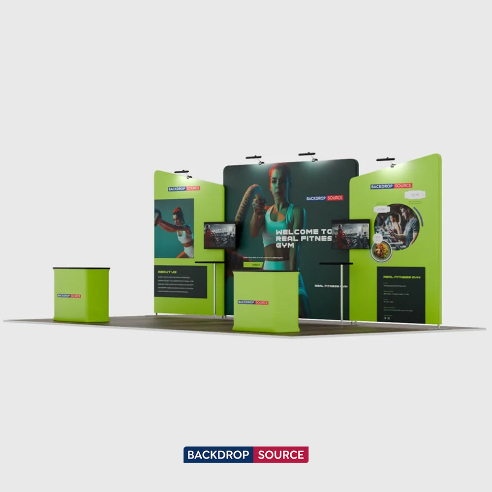Portable Exhibit Display 20ft x 10ft - Model 6
