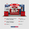 Portable Exhibit Display 20ft x 10ft - Model 7