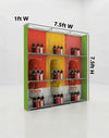 Portable Pop-Up Display Wall with Shelving (Dual-Side Print)