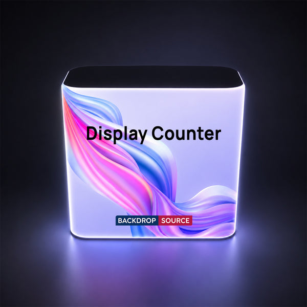 Backlit Premium Fabric Counter Display – 3ft/4ft/6ft W