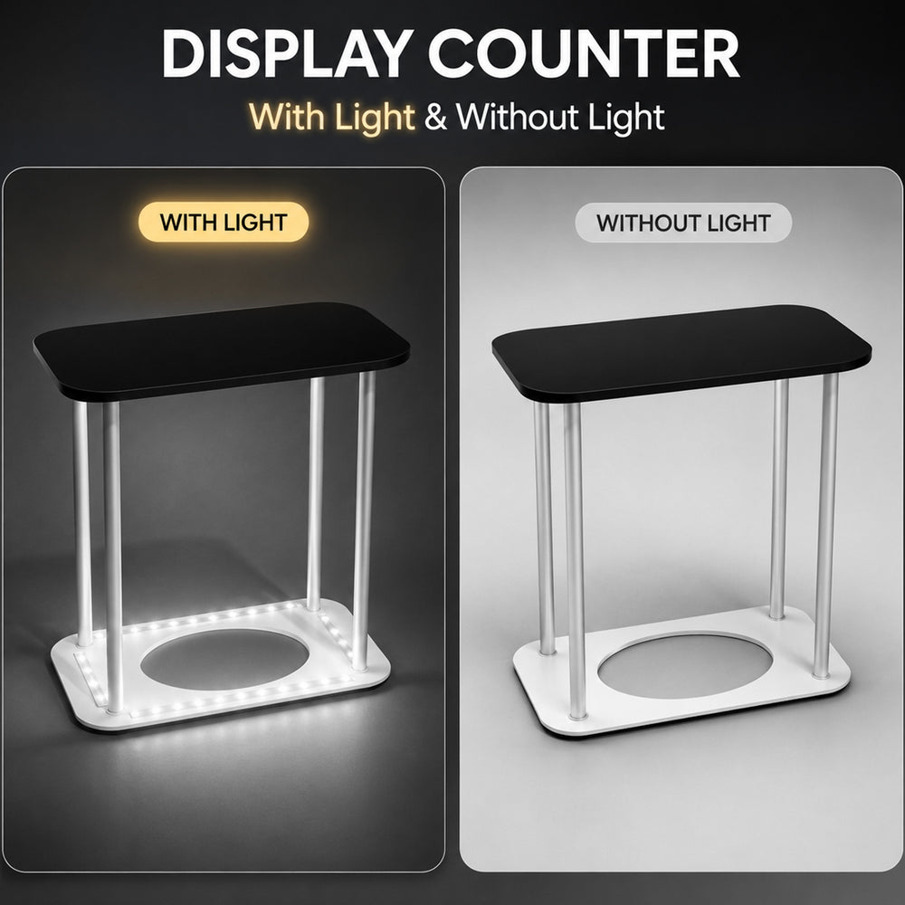 Backlit Premium Fabric Counter Display – 3ft/4ft/6ft W