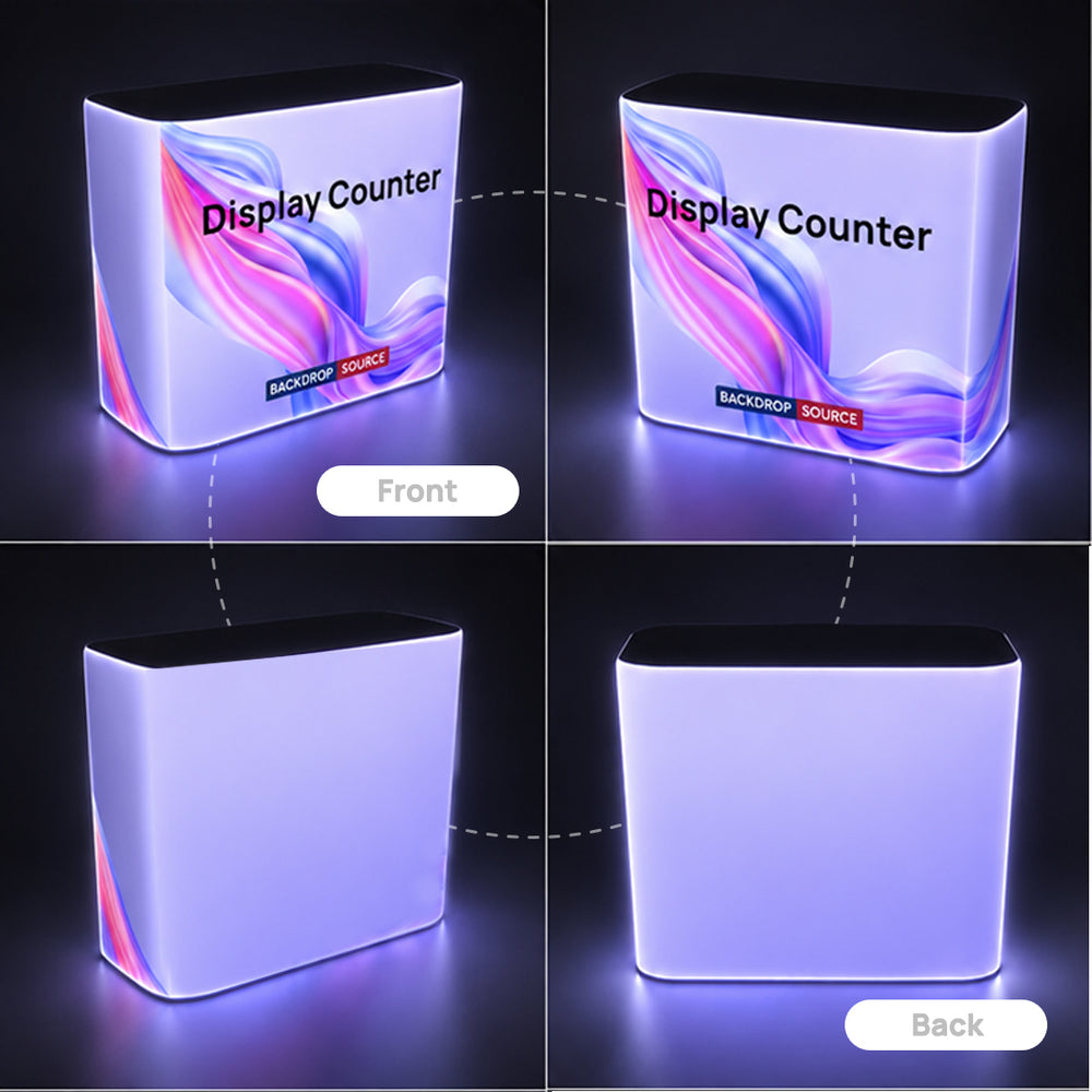 Backlit Premium Fabric Counter Display – 3ft/4ft/6ft W