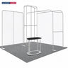 Premium Modular L Arch TV Display Exhibition Kit for 10ft Wide Booths