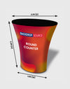 FIFA 2026 Round Fabric Display Counter