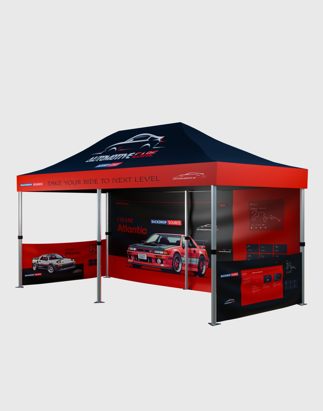 FIFA 2026 Heavy Duty Custom Canopy Tent (20ft x 10ft)