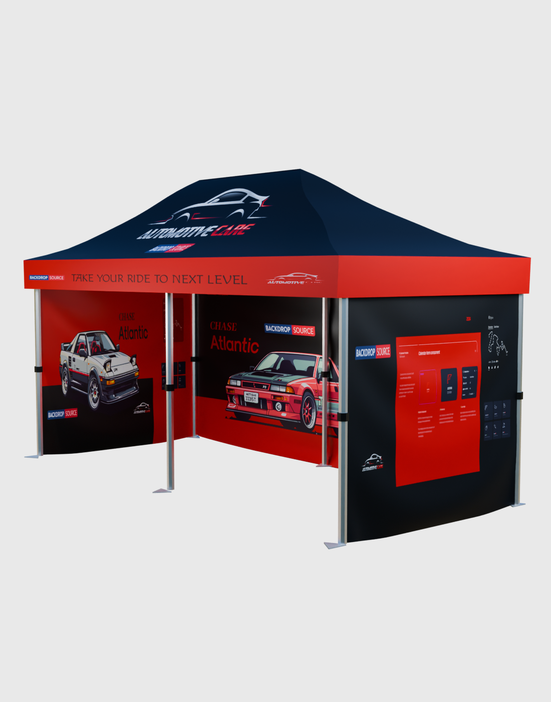 FIFA 2026 Heavy Duty Custom Canopy Tent (20ft x 10ft)