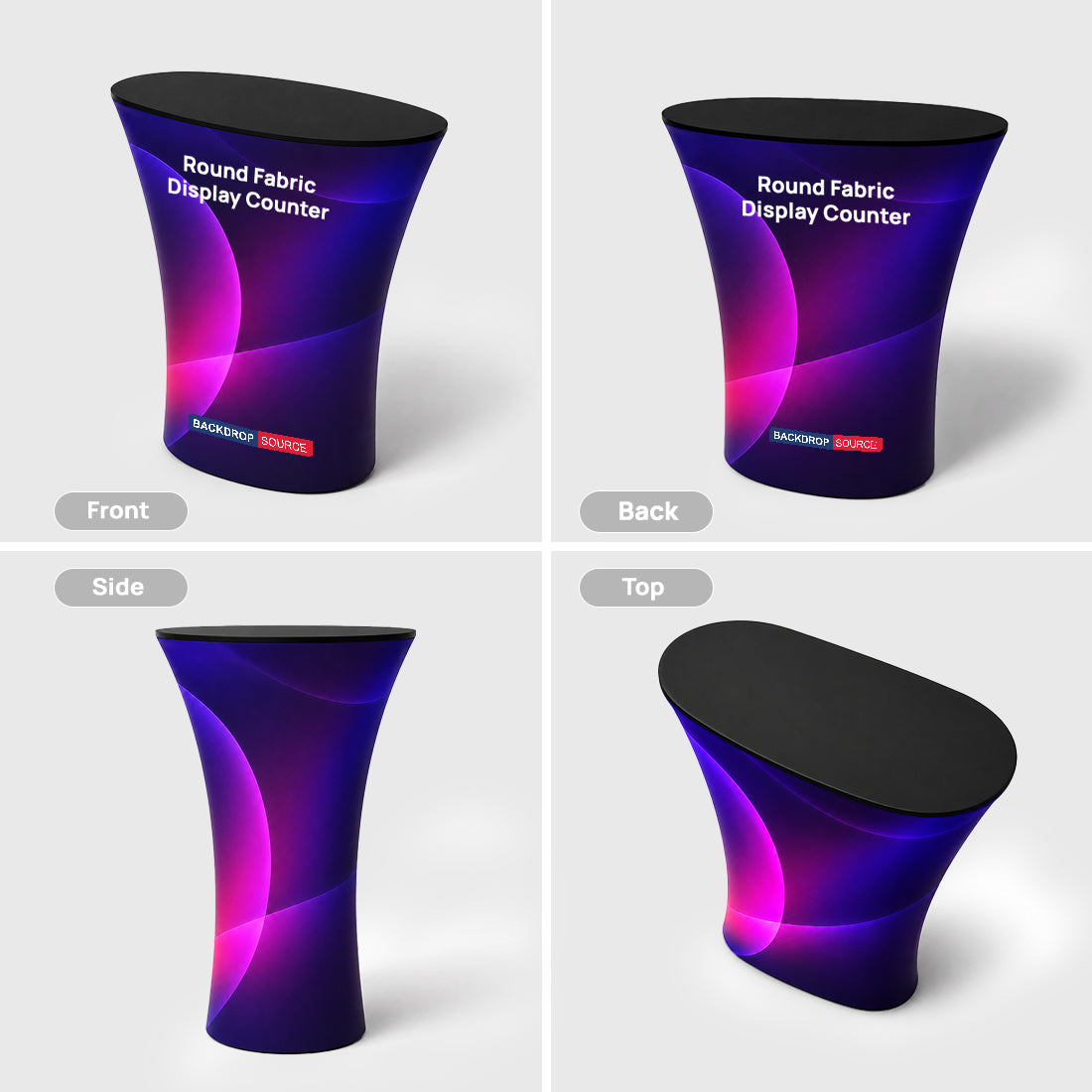 Round Fabric Display Counter (For Podium & Booth Exhibitions)