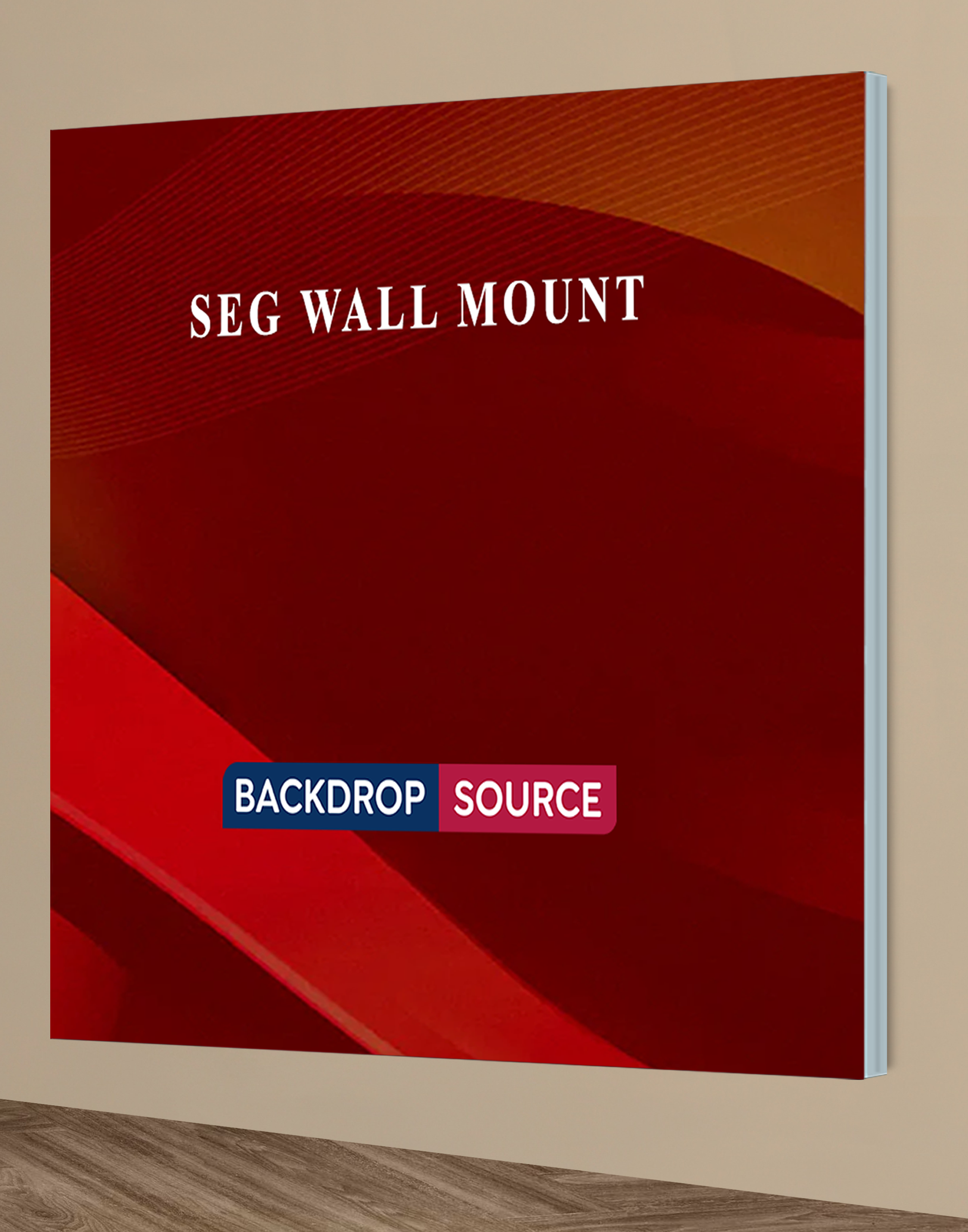 Wall-Mounted SEG Fabric Display – 2.4" Depth