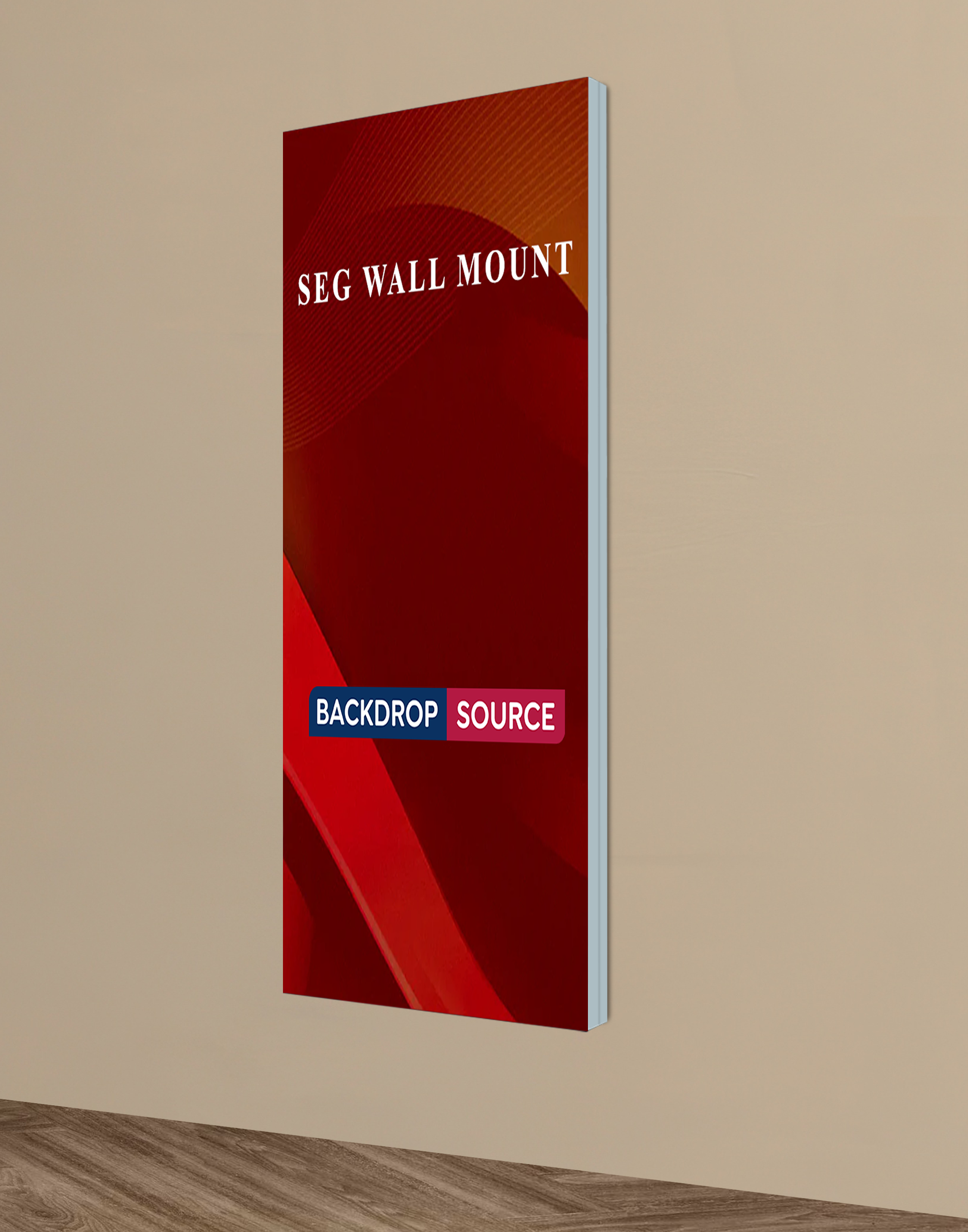 Wall-Mounted SEG Fabric Display – 2.4" Depth