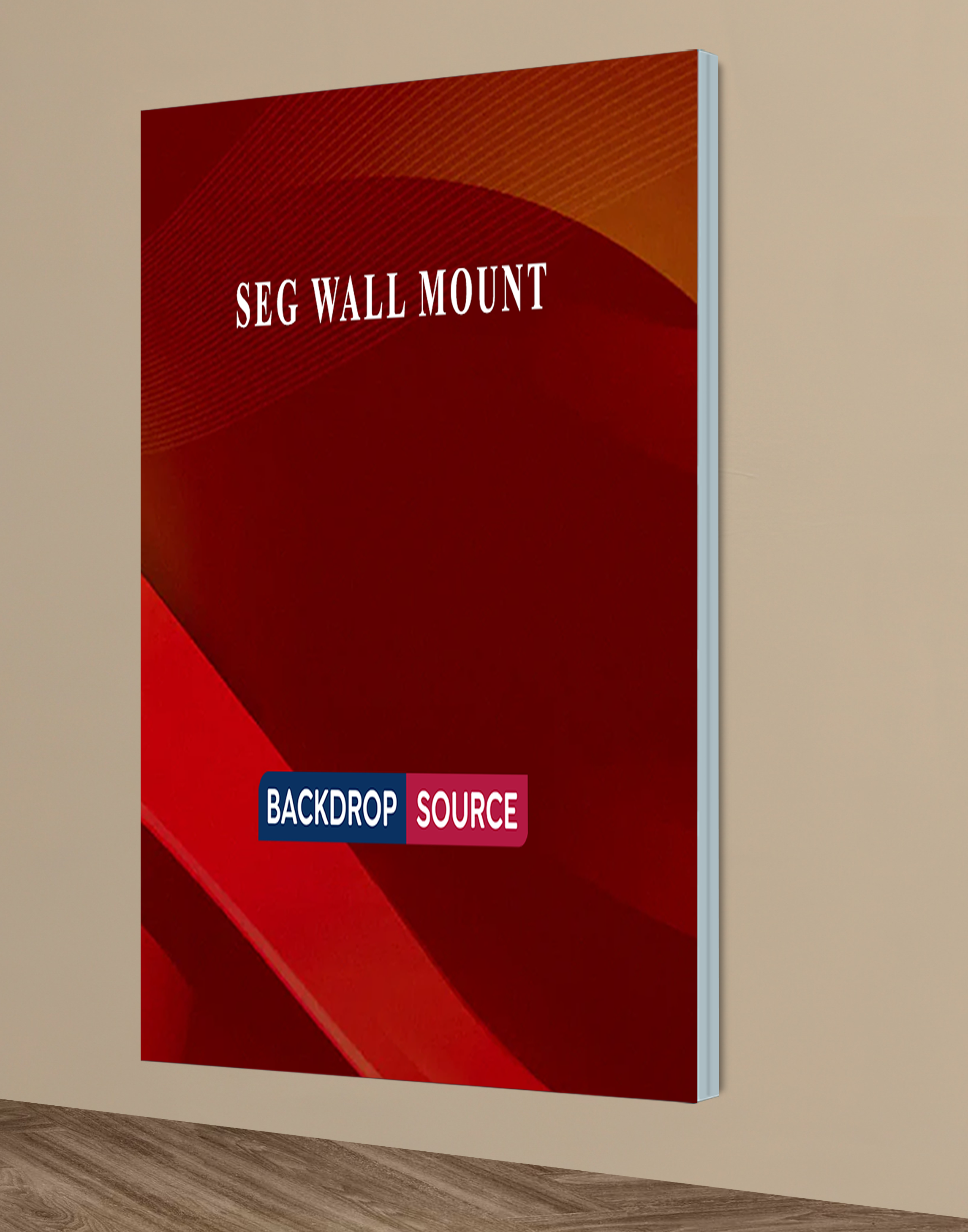 Wall-Mounted SEG Fabric Display – 2.4" Depth