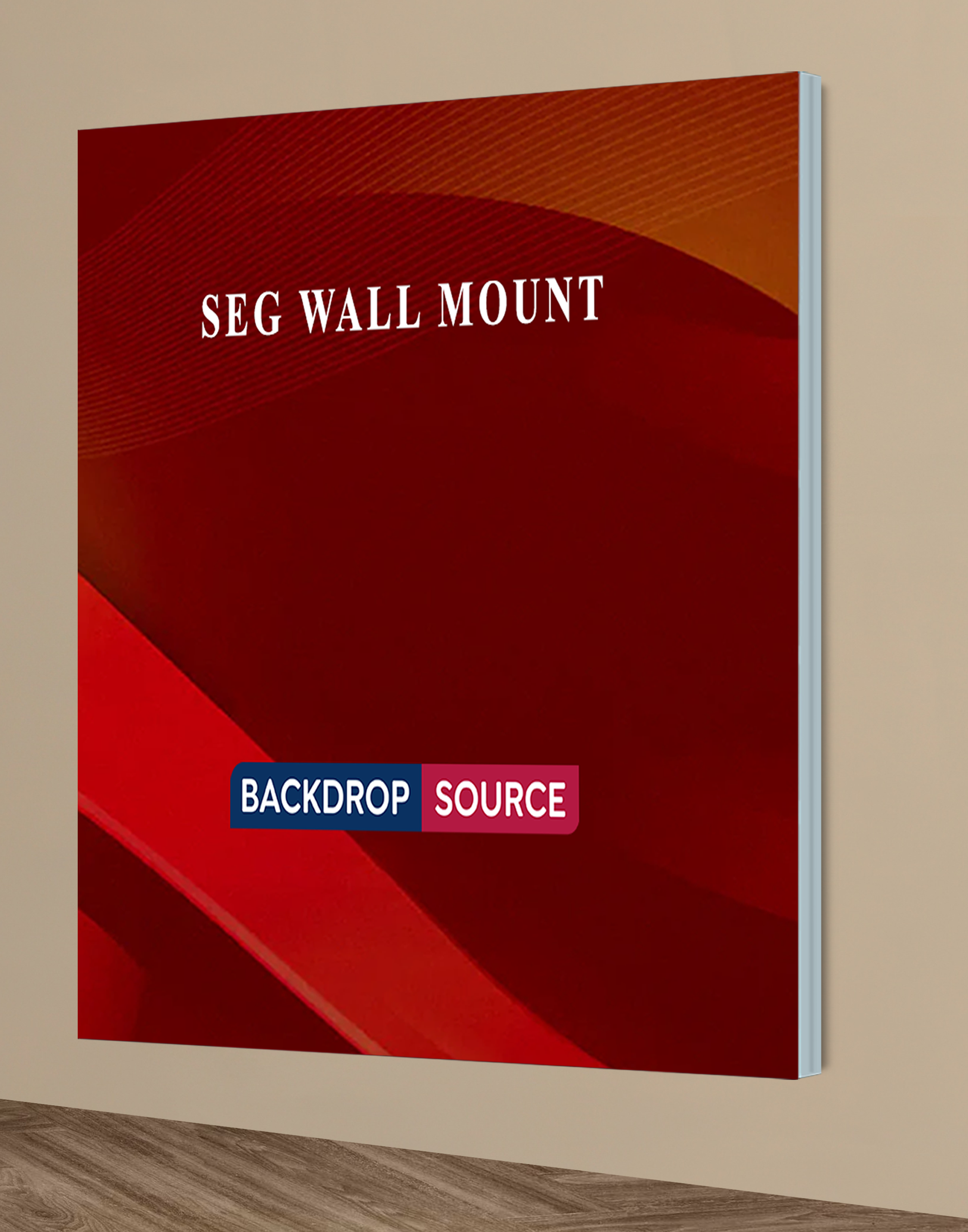 Wall-Mounted SEG Fabric Display – 2.4" Depth