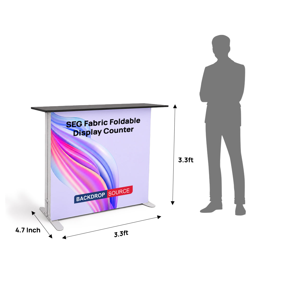 Comptoir d'affichage pliable SEG 