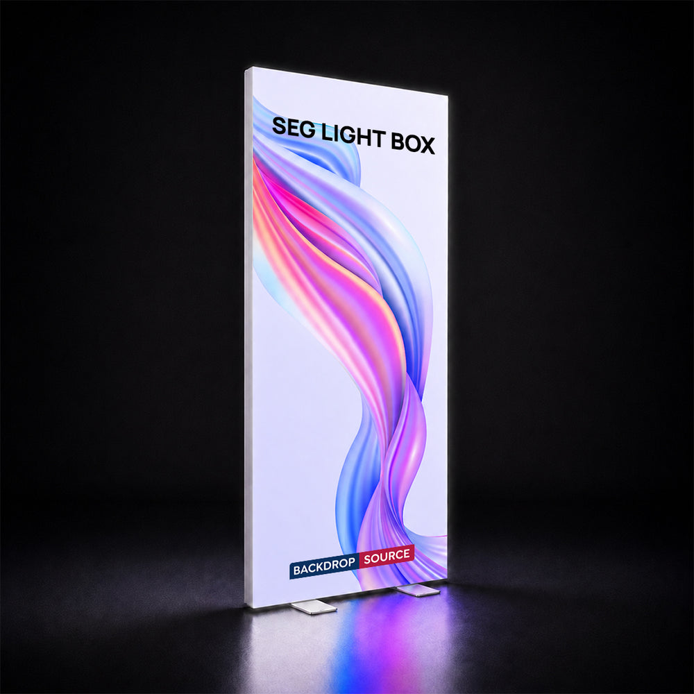 SEG Fabric LED Light Box Display - 2.8ft W x 6.5ft H